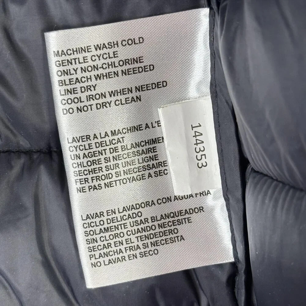 Michael Michael Kors Coat Womens XS Navy‎ Packable Puffer Hooded Long Quilted